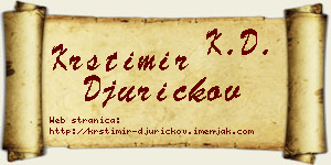 Krstimir Đuričkov vizit kartica